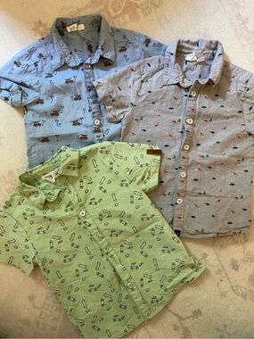 deux par deux Short-Sleeve Button-Down Shirts